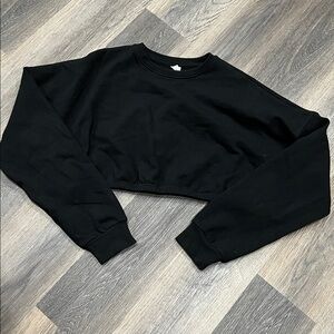 BuffBunny Black Crop Top